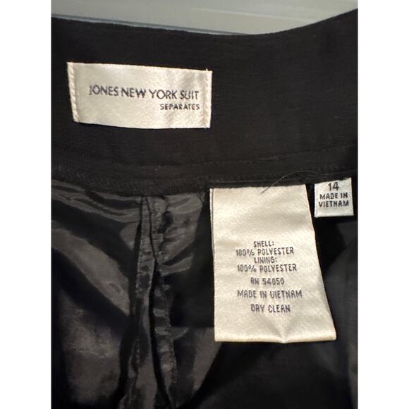Jones New York Suit Separates Holiday Glow Black Lined Dress Pants Women's Sz 14 - Picture 5 of 10